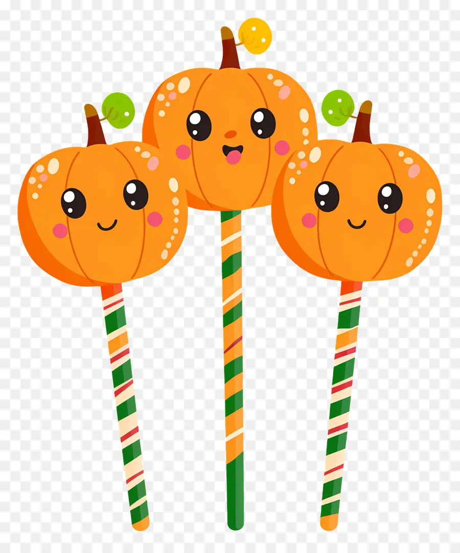 Piruleta De Halloween，Piruletas De Calabaza PNG