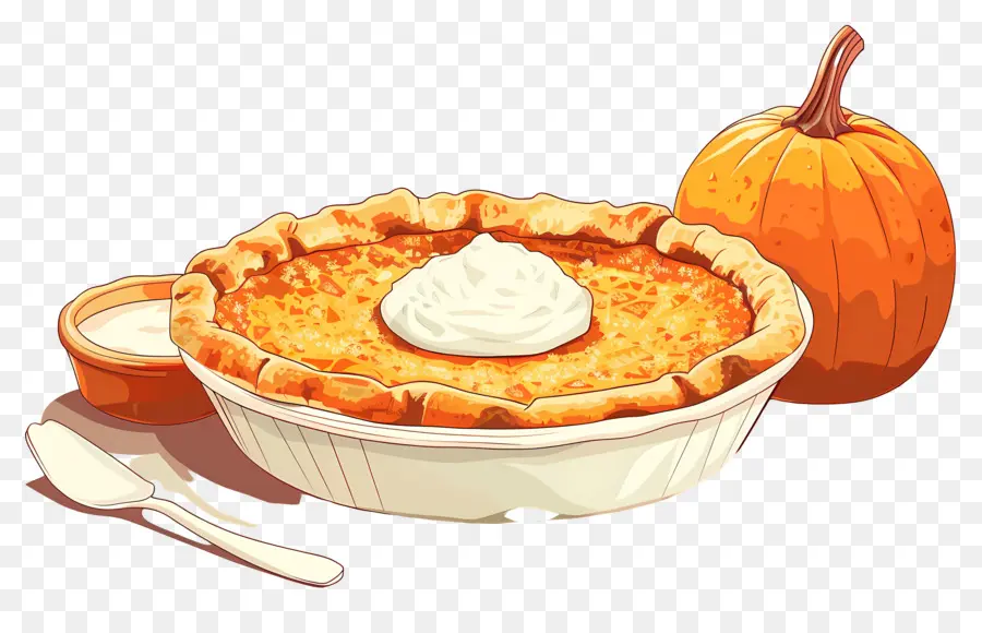 Pastel De Acción De Gracias，Pastel De Calabaza PNG