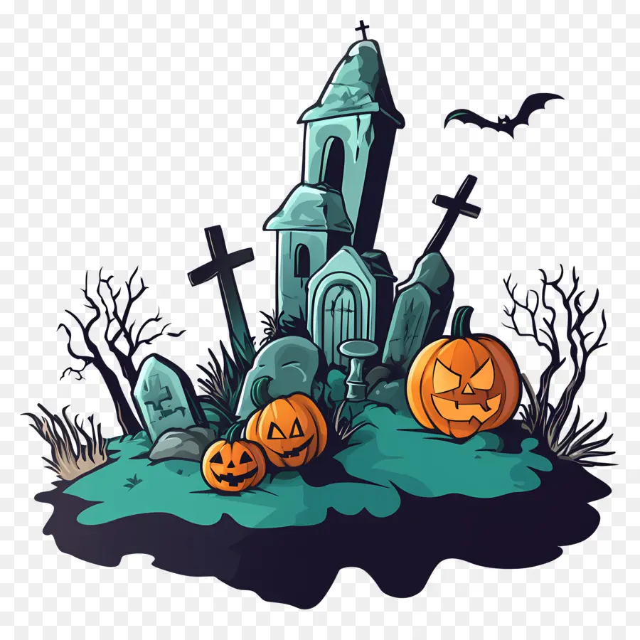 Cementerio De Halloween，Casa Embrujada PNG