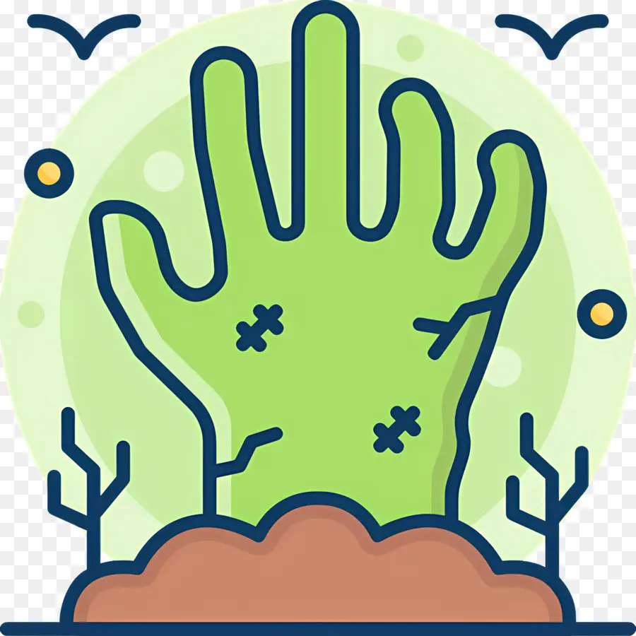 Mano De Halloween，Mano Zombi PNG