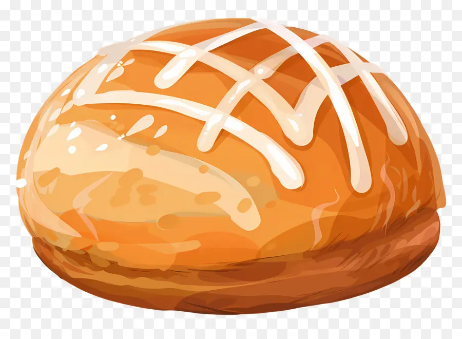 Pan Redondo，Donut Glaseado PNG