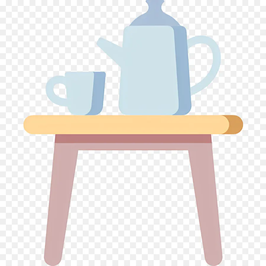 Mesa De Centro，Mesa Con Taza PNG