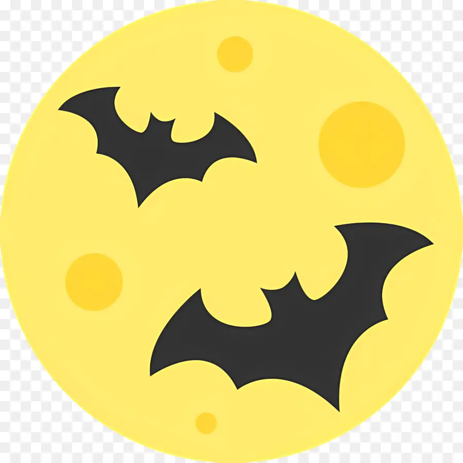 Luna De Halloween，Murciélagos Y Luna PNG