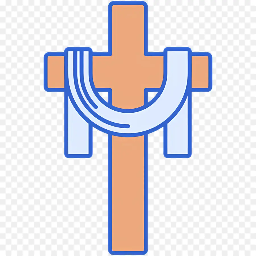 Cruz Cristiana，Cruz Con Tela PNG