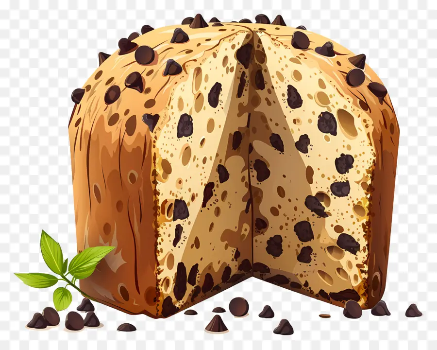 Panetón，Panettone En Rodajas PNG