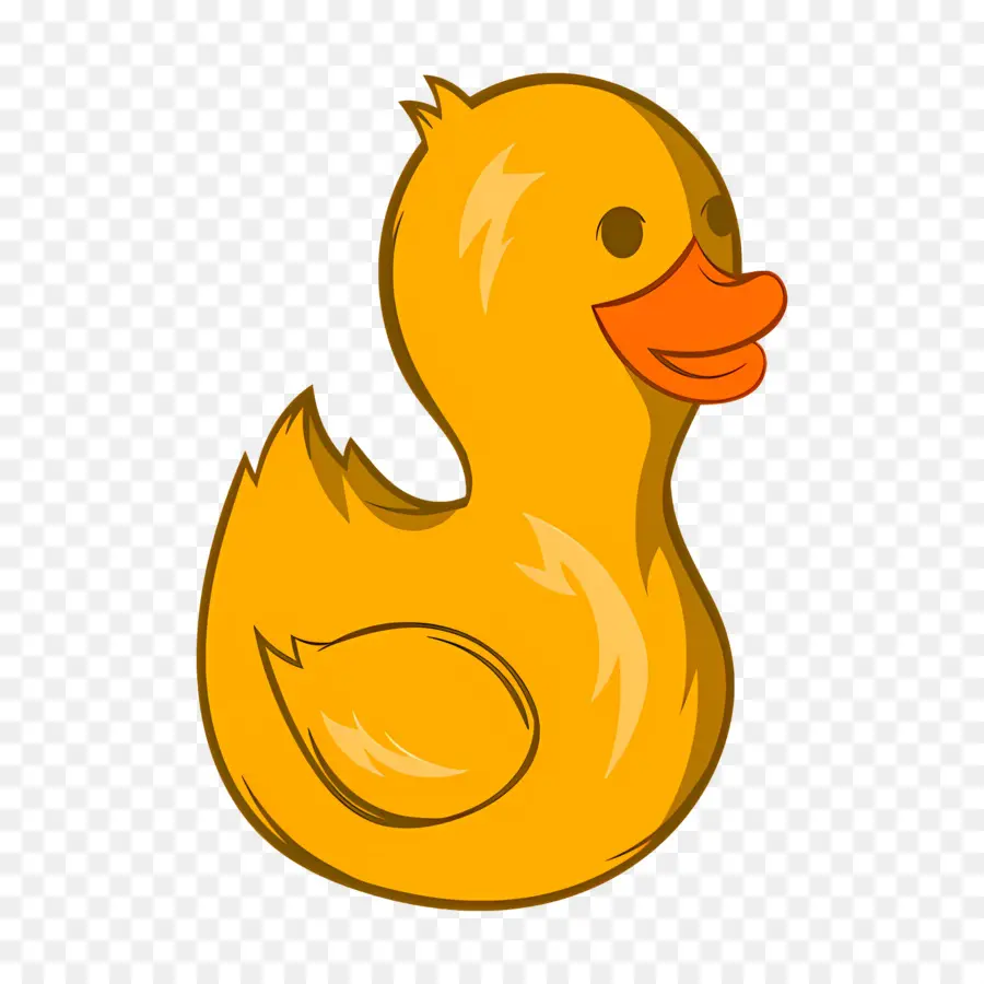 Pato De Dibujos Animados，Pato De Goma Amarillo PNG