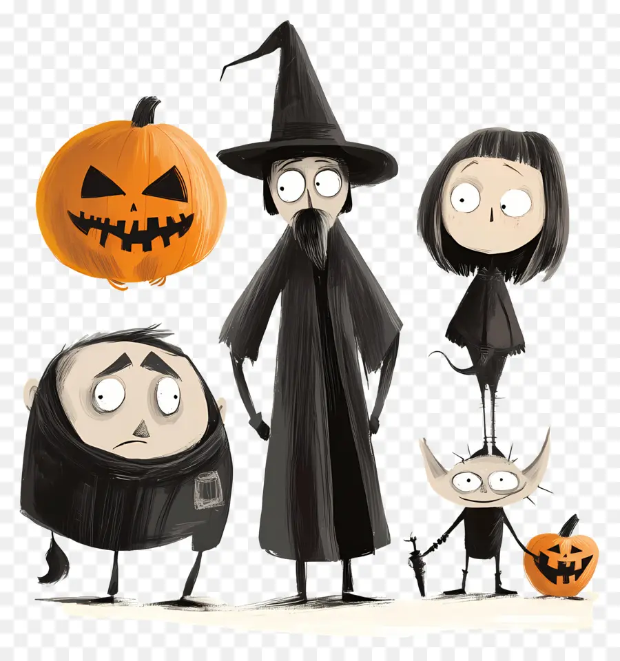 Noche De Halloween，Personajes De Halloween PNG