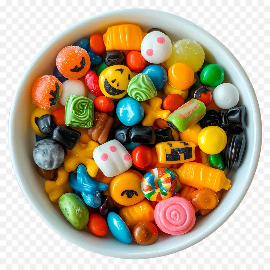 Dulces De Halloween，Caramelos Surtidos PNG