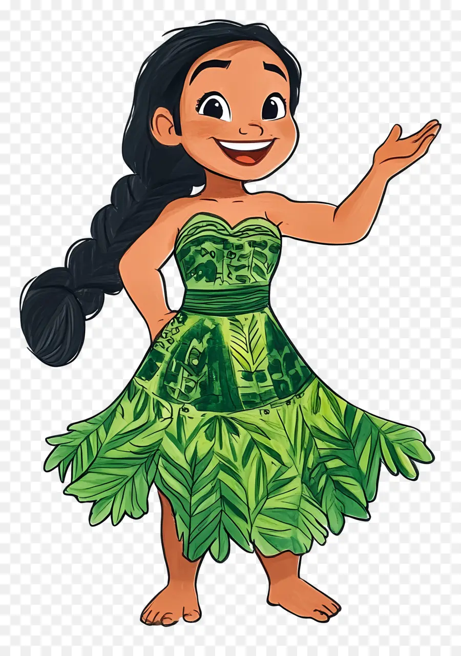 Personaje Lilo，Chica De Dibujos Animados En Vestido PNG