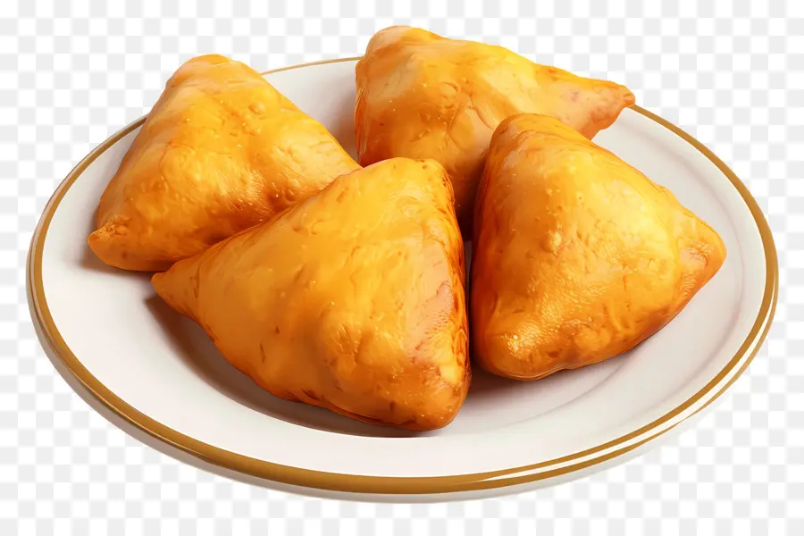 Pan Pakora，Samosas Doradas PNG