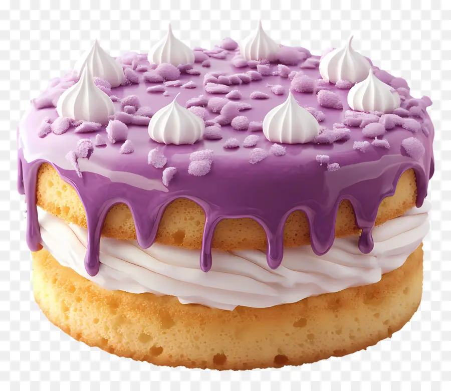 Bizcocho，Pastel Morado PNG