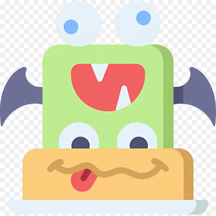 Pastel De Halloween，Pastel De Monstruo PNG