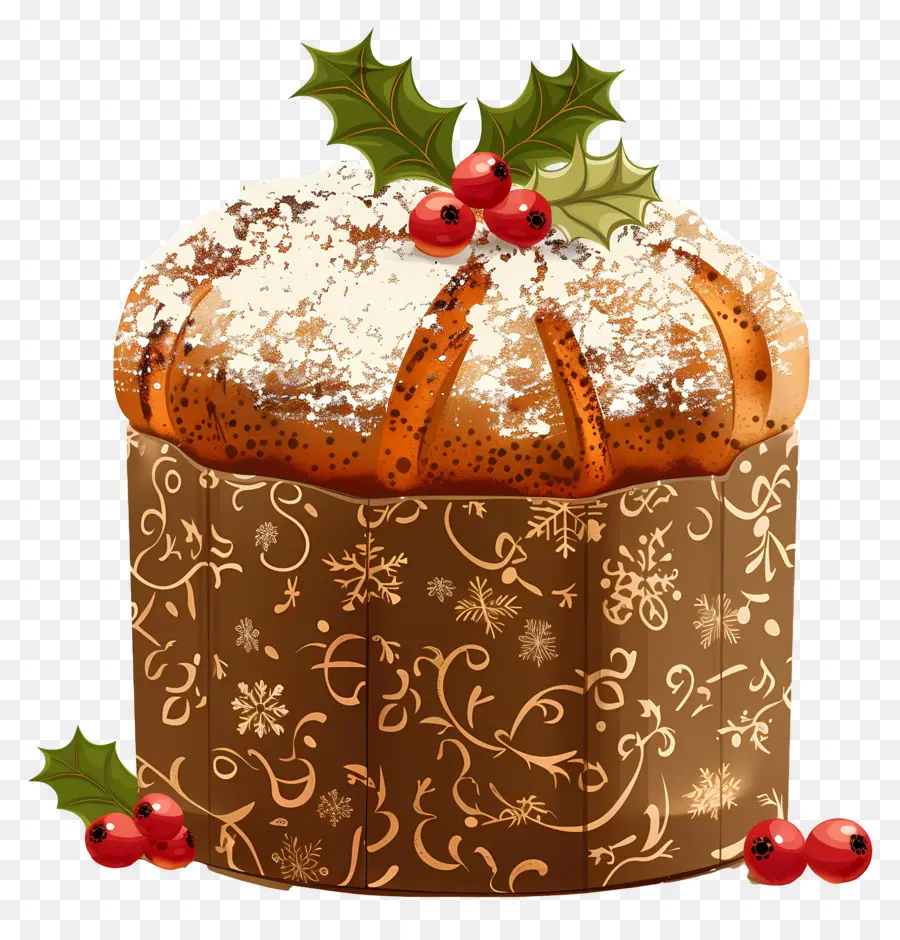 Panetón，Pastel De Navidad PNG