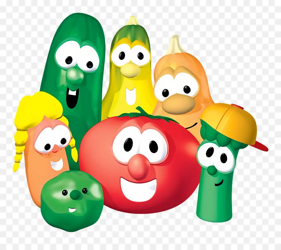 Veggietales，Personajes Vegetales PNG