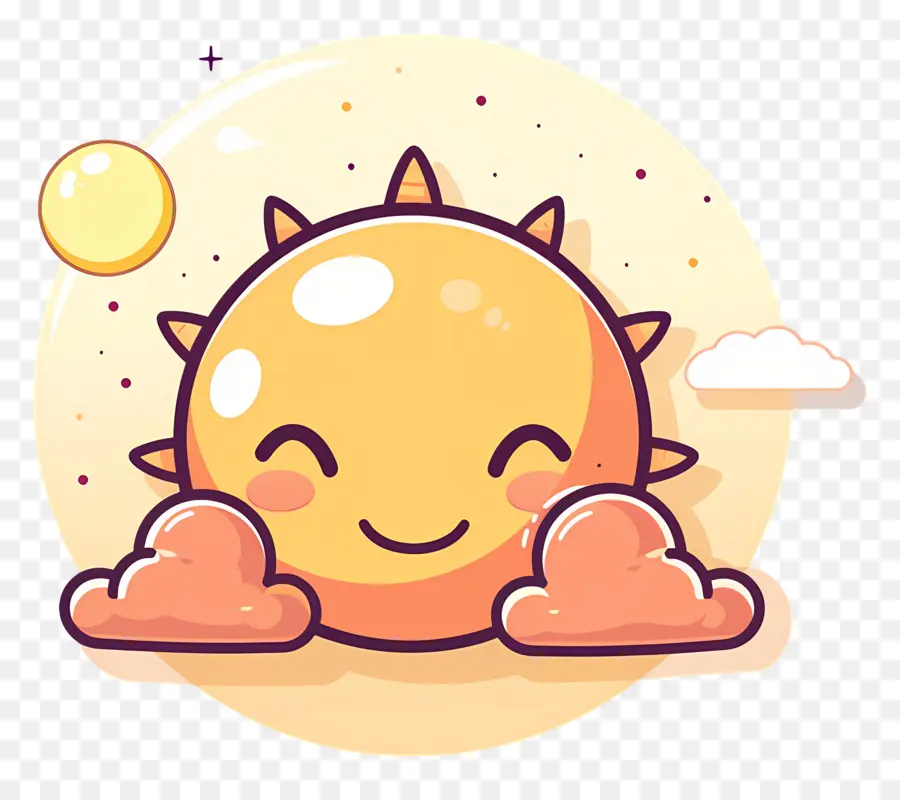 Sol Kawaii，Sol Sonriente PNG