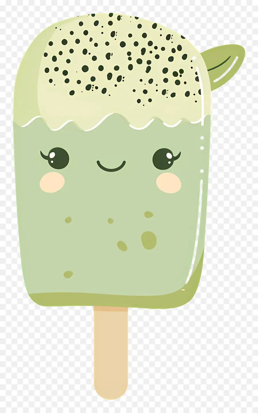 Helado De Matcha，Paleta PNG