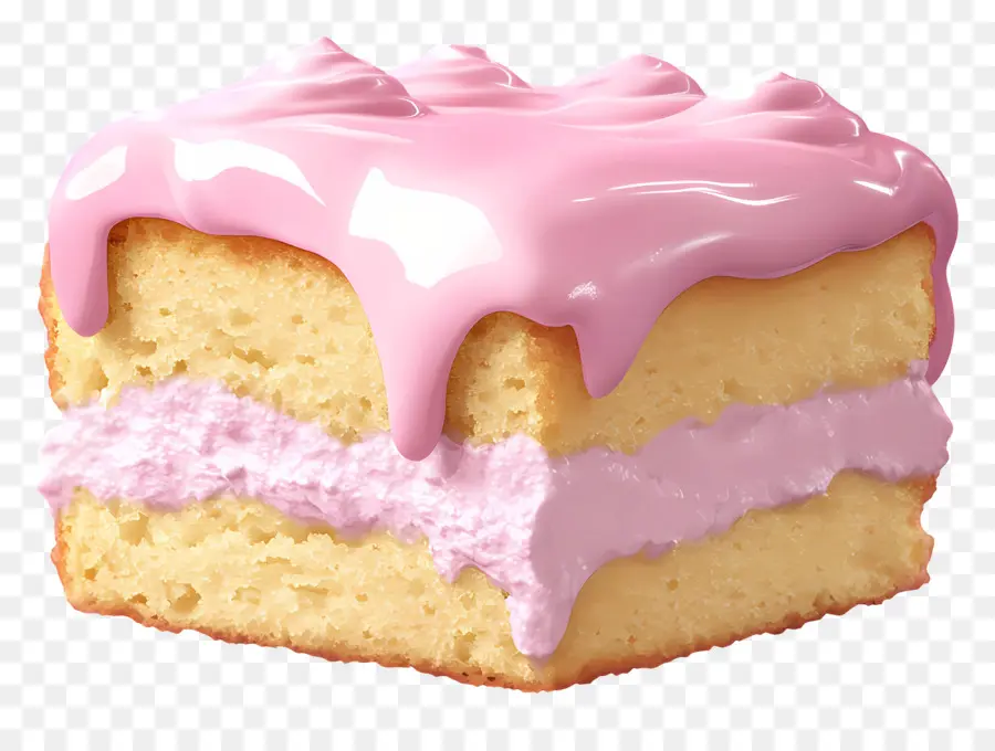 Bizcocho，Pastel Helado Rosa PNG