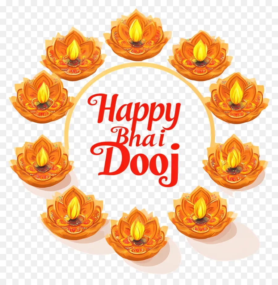 Feliz Bhai Dooj，Saludo De Bhai Dooj PNG