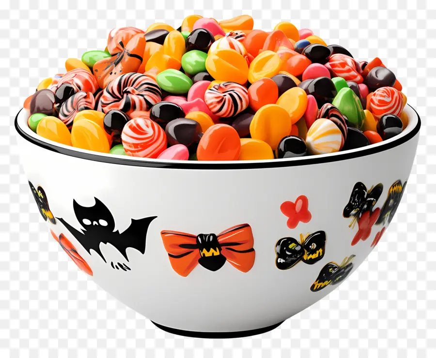 Tazón De Dulces De Halloween，Bol PNG