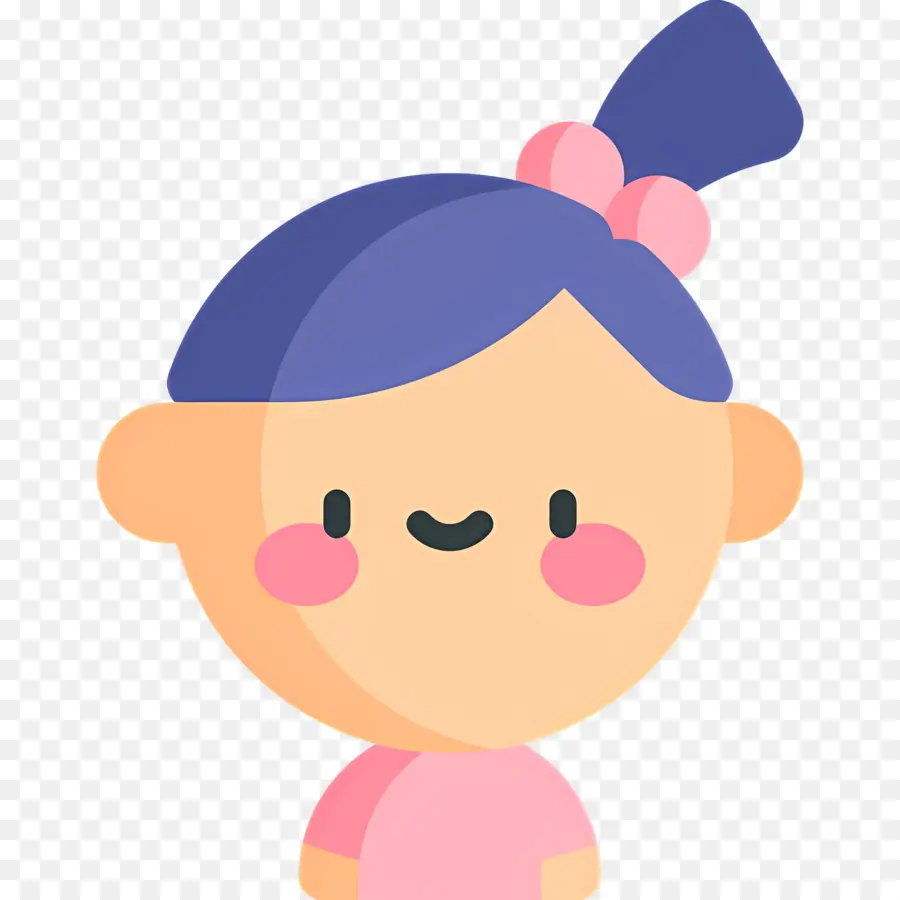 Niña，Chica Con Trenza PNG