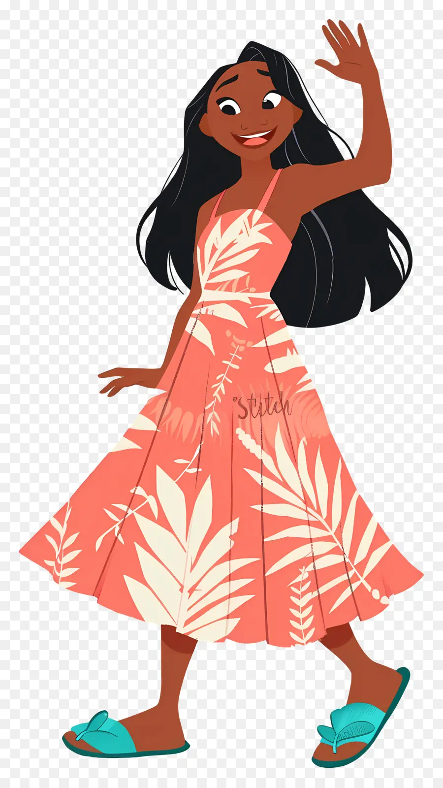 Personaje Lilo，Chica De Dibujos Animados En Vestido PNG