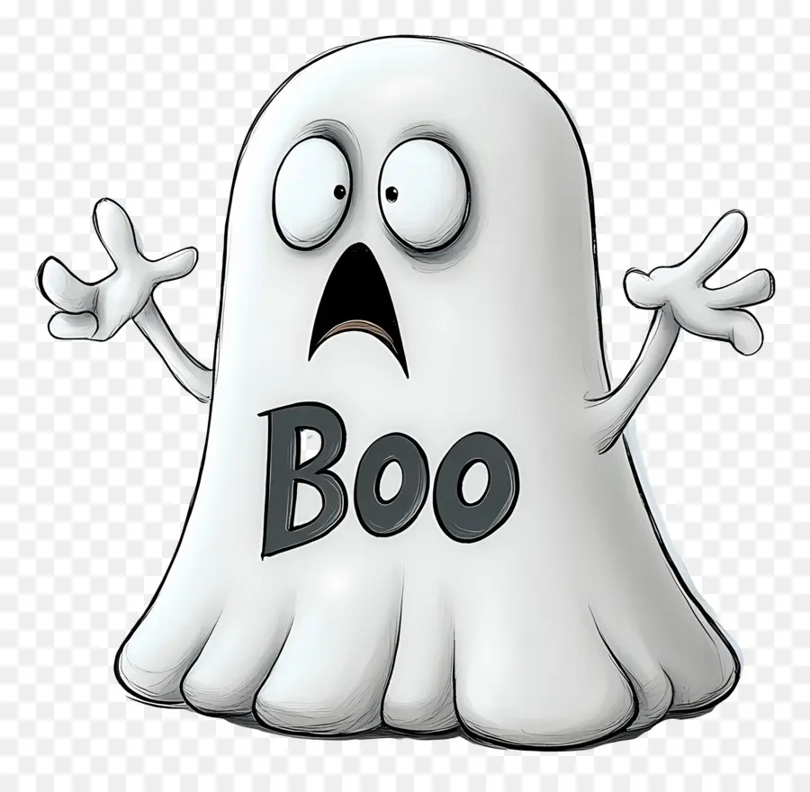 Abucheo De Halloween，Fantasma Asustado PNG