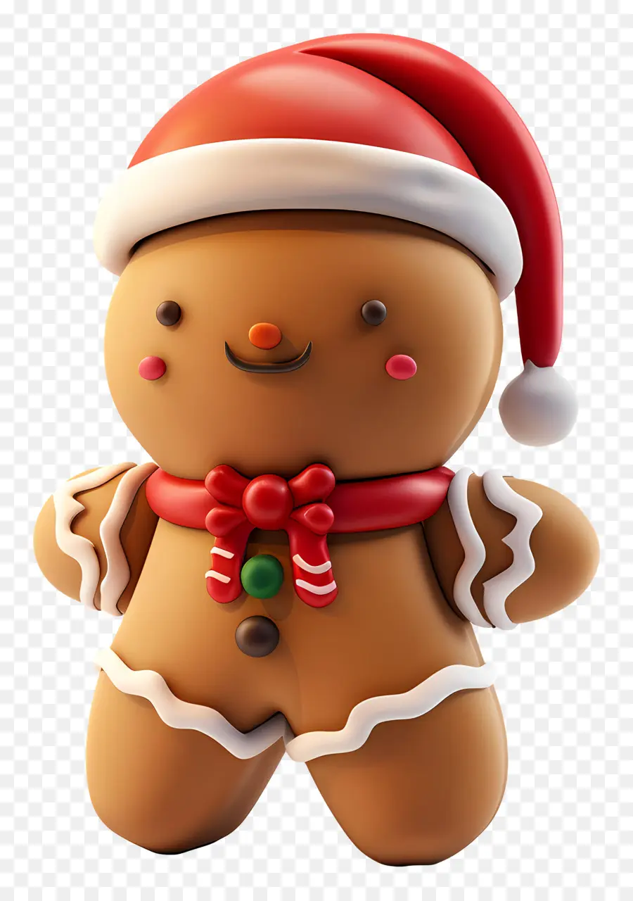 Hombre De Jengibre，Hombre De Jengibre Navideño PNG