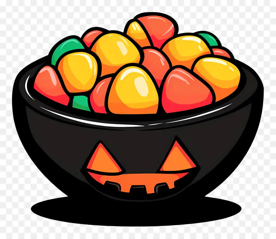 Tazón De Dulces De Halloween，Dulce PNG