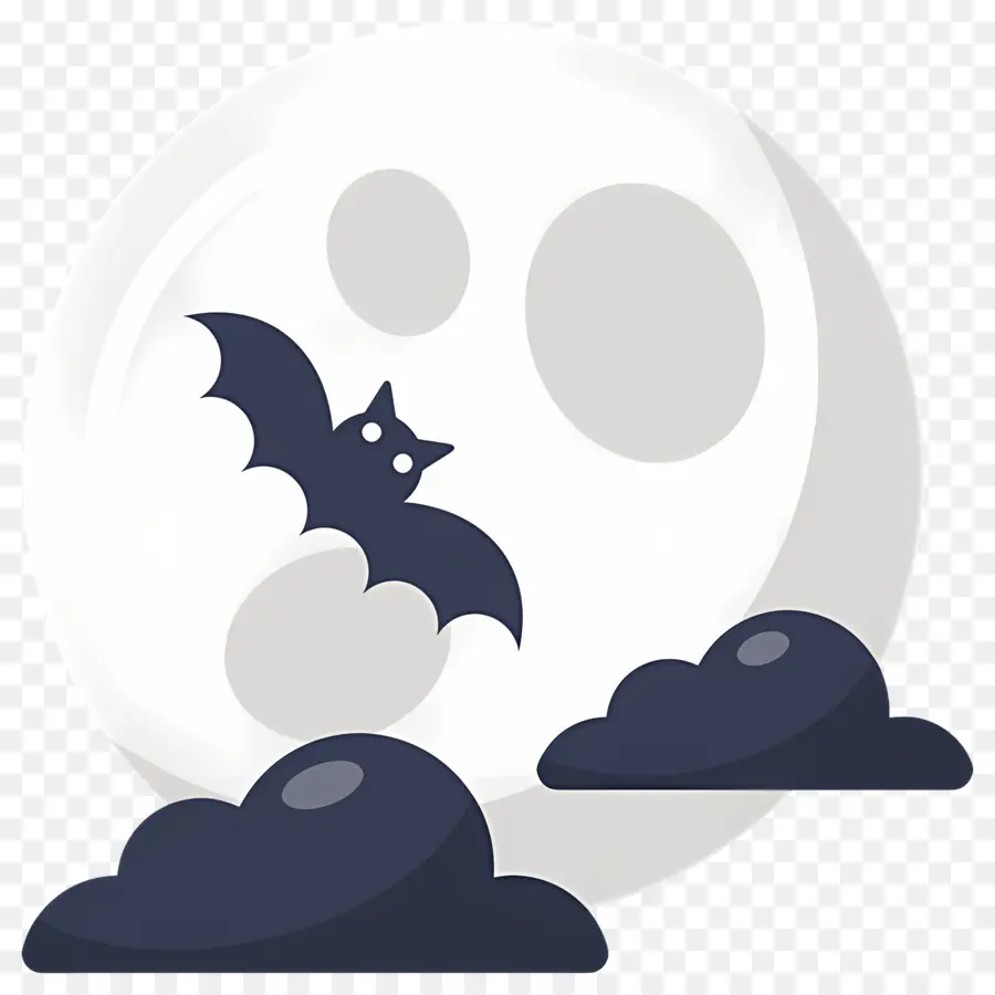 Luna De Halloween，Murciélago Y Luna PNG