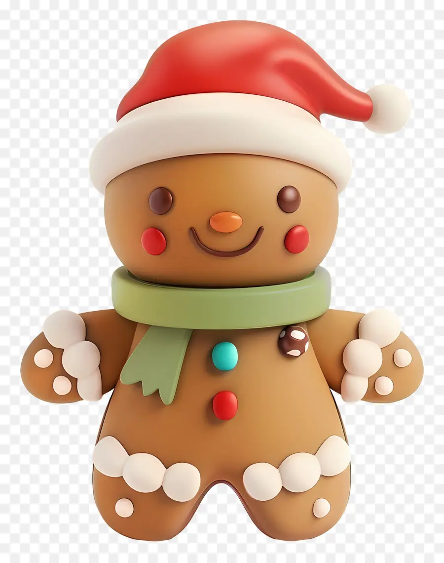 Hombre De Jengibre，Hombre De Jengibre Navideño PNG