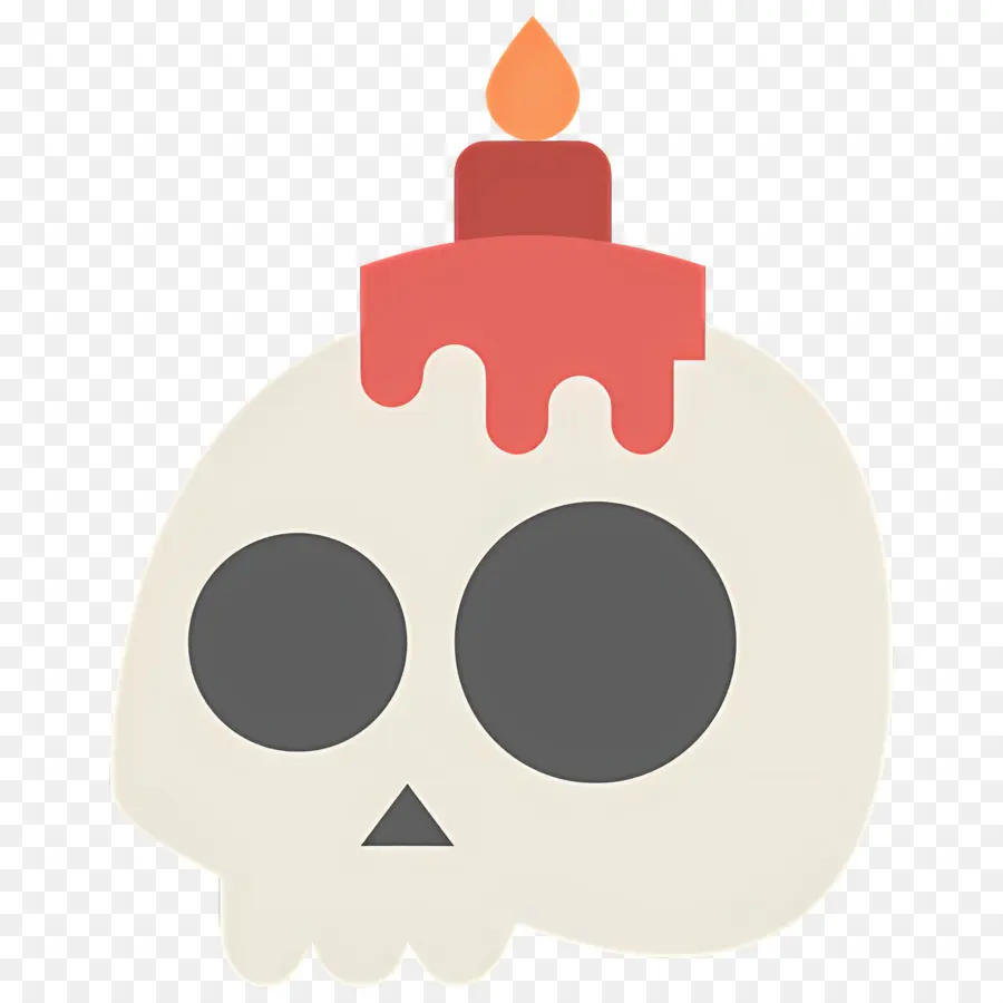 Velas De Halloween，Vela Calavera PNG