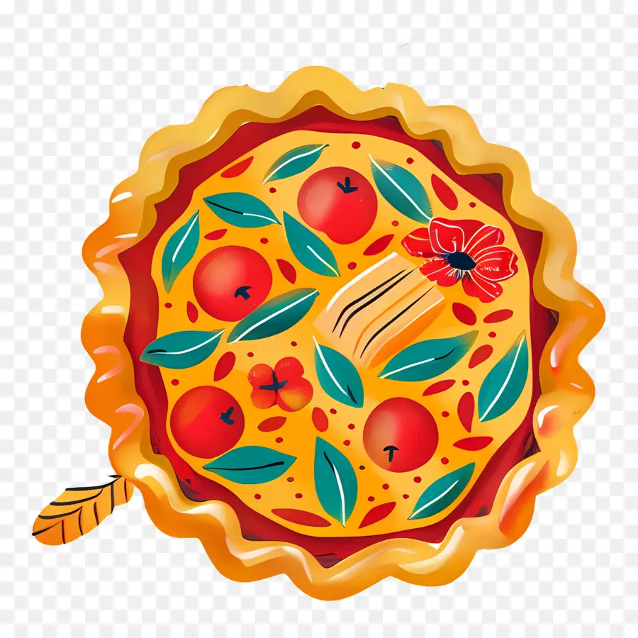 Pastel De Acción De Gracias，Pastel Artístico PNG