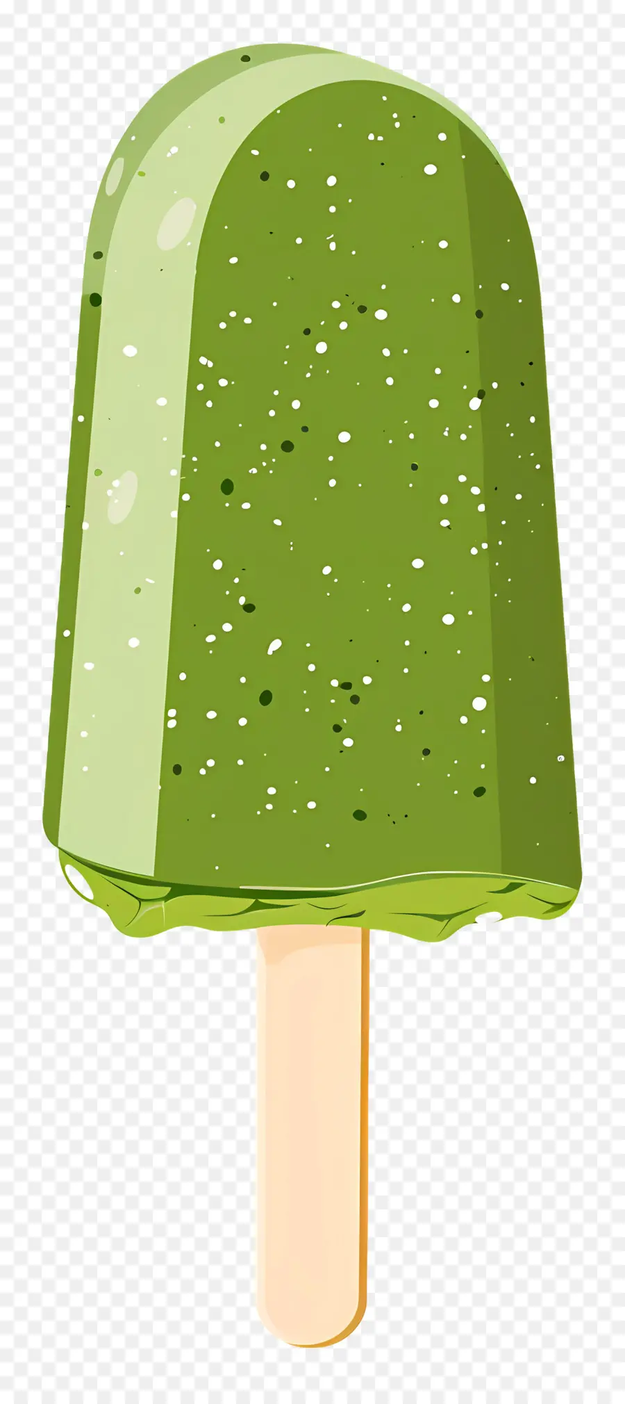 Helado De Matcha，Paleta Verde PNG