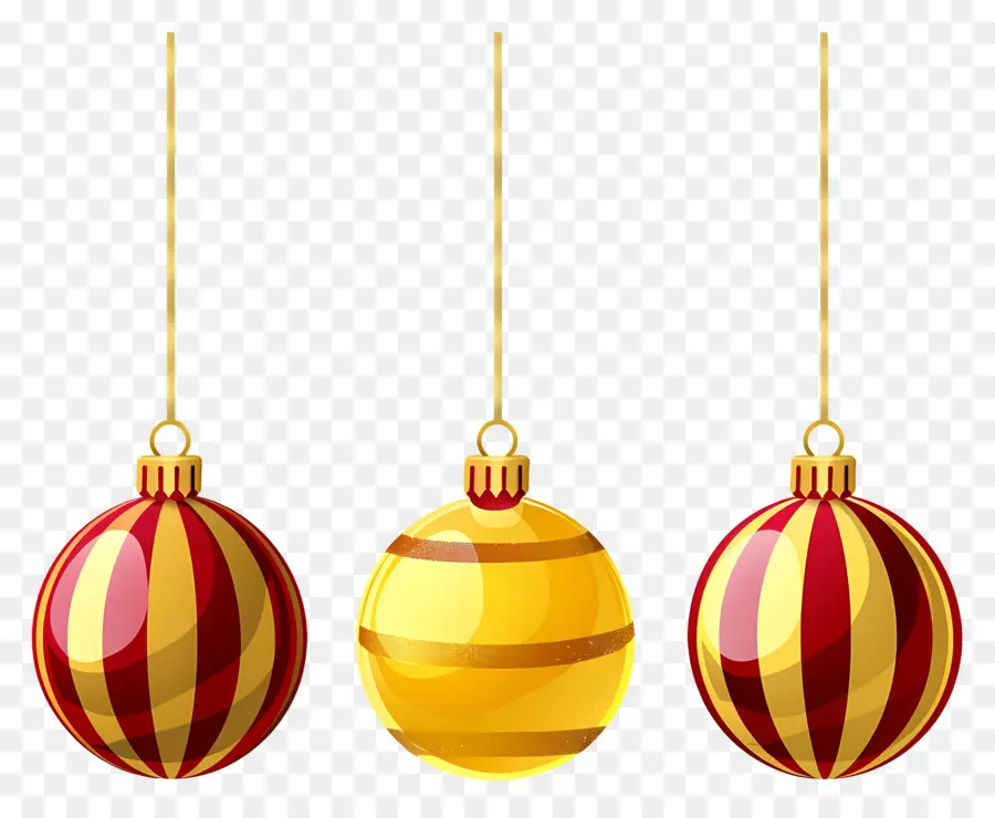 Bolas De Navidad Colgantes，Adornos Navideños PNG