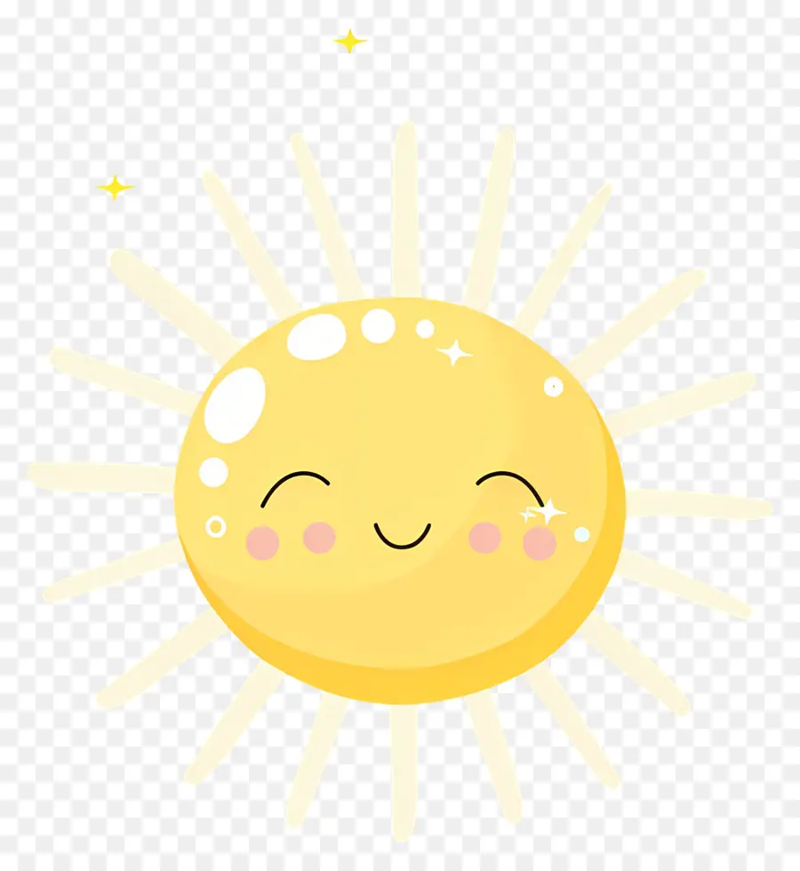 Sol Kawaii，Sol Sonriente PNG