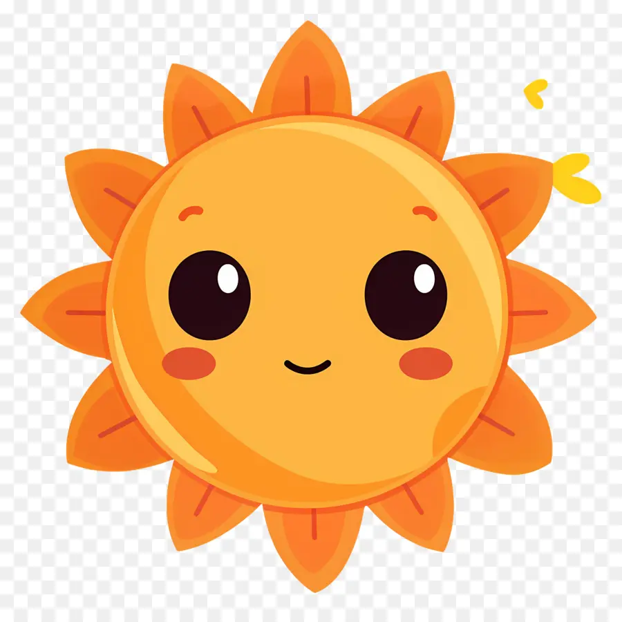 Sol Kawaii，Sol Sonriente PNG