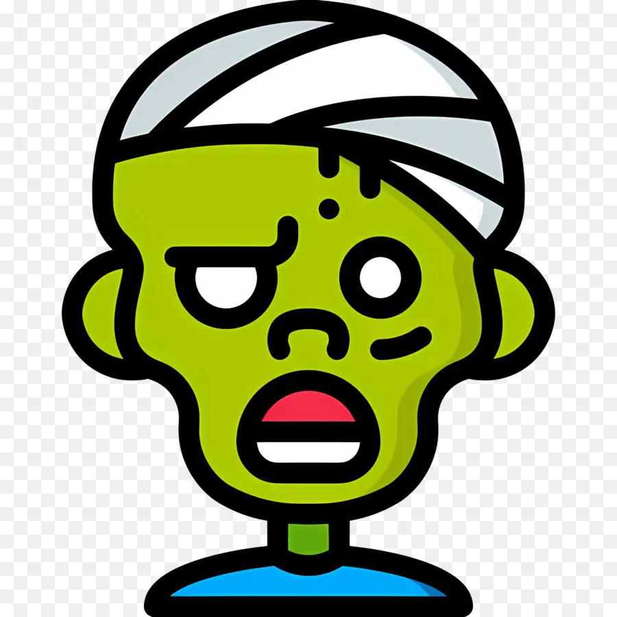 Zombie De Halloween，Cara De Zombi PNG