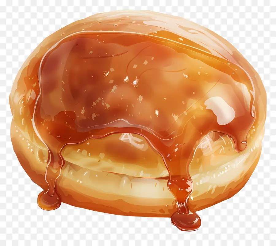 Pan Redondo，Donut De Caramelo PNG