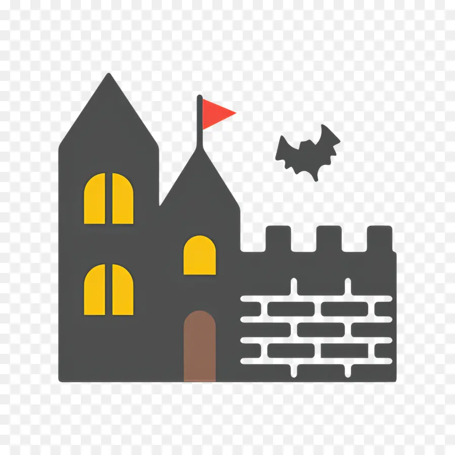 Castillo De Halloween，Castillo Embrujado PNG