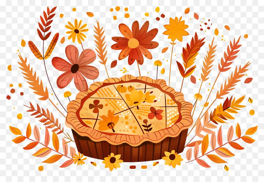 Pastel De Acción De Gracias，Pastel Decorativo PNG