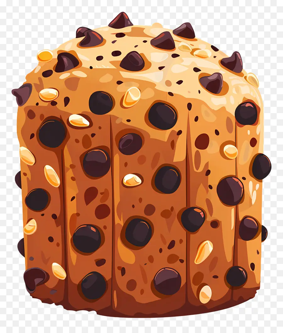 Panetón，Panettone Con Chispas De Chocolate PNG