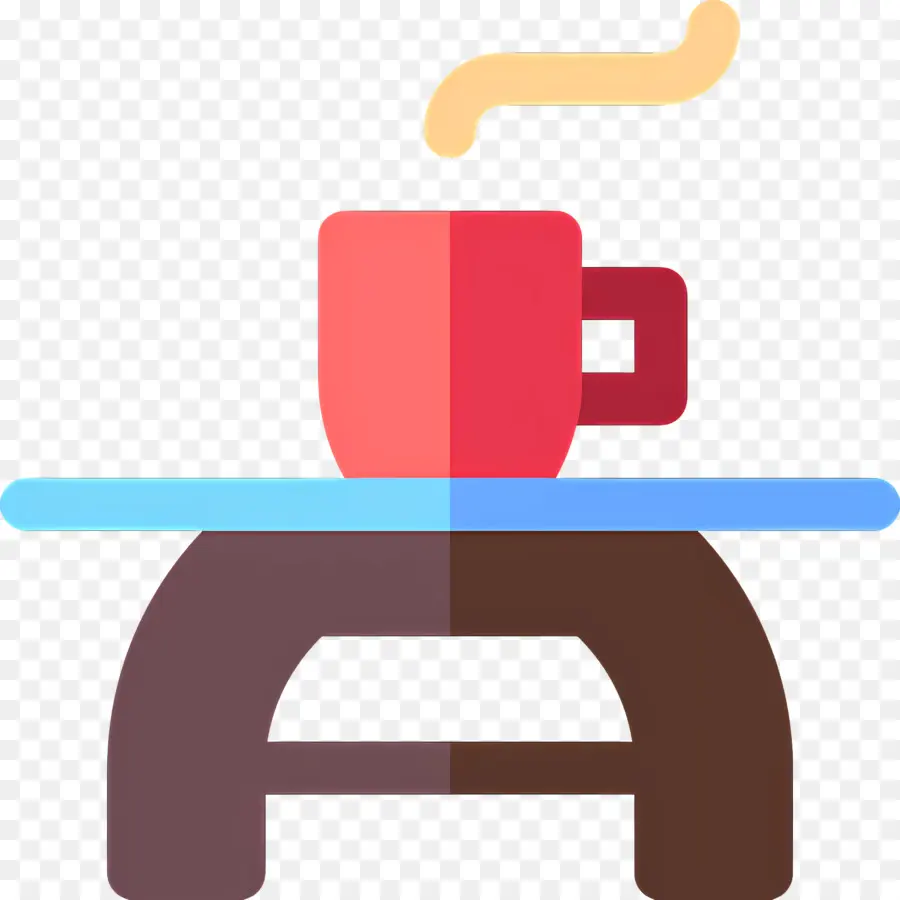 Mesa De Centro，Taza De Café En La Mesa PNG