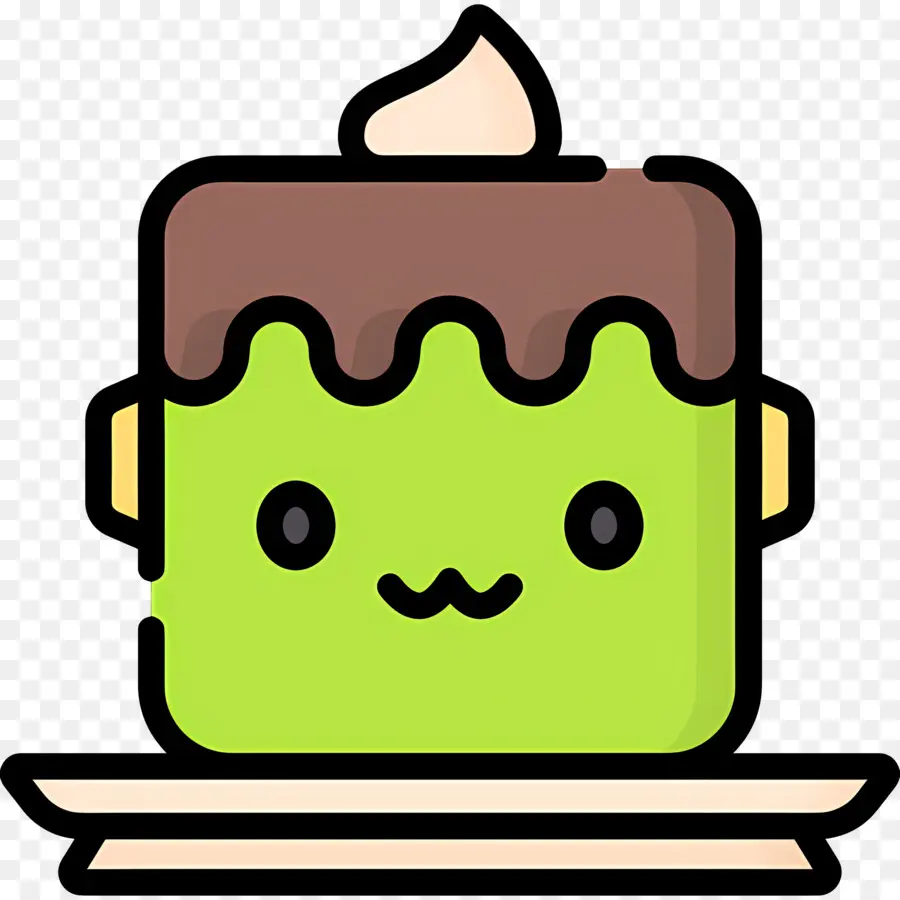 Pastel De Halloween，Lindo Pastel De Monstruo PNG