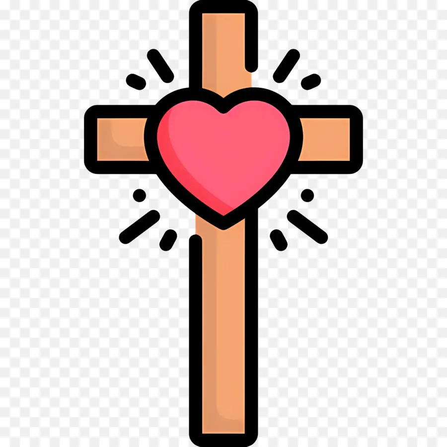 Cruz Cristiana，Cruzar Con El Corazon PNG