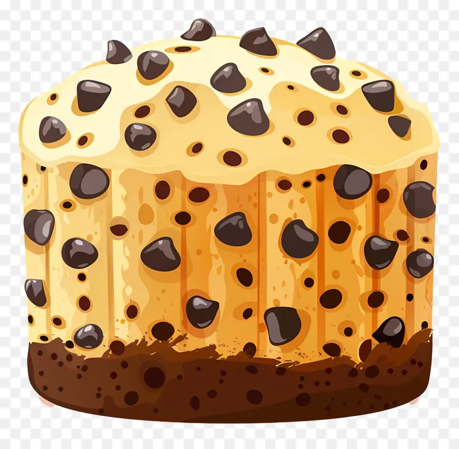 Panetón，Panettone Con Chispas De Chocolate PNG