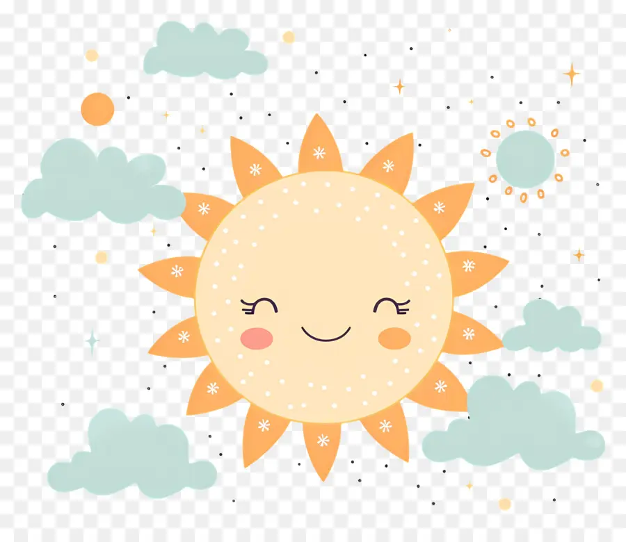 Sol Kawaii，Lindo Sol PNG