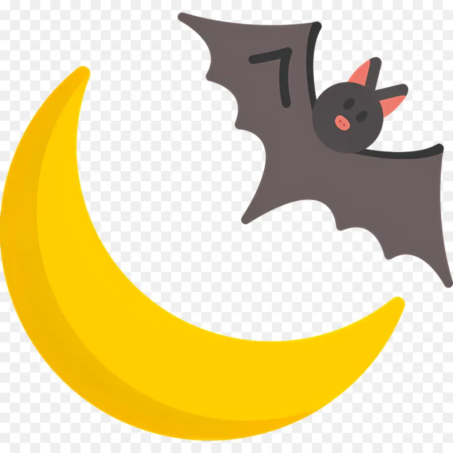 Luna De Halloween，Luna Y Murciélagos PNG