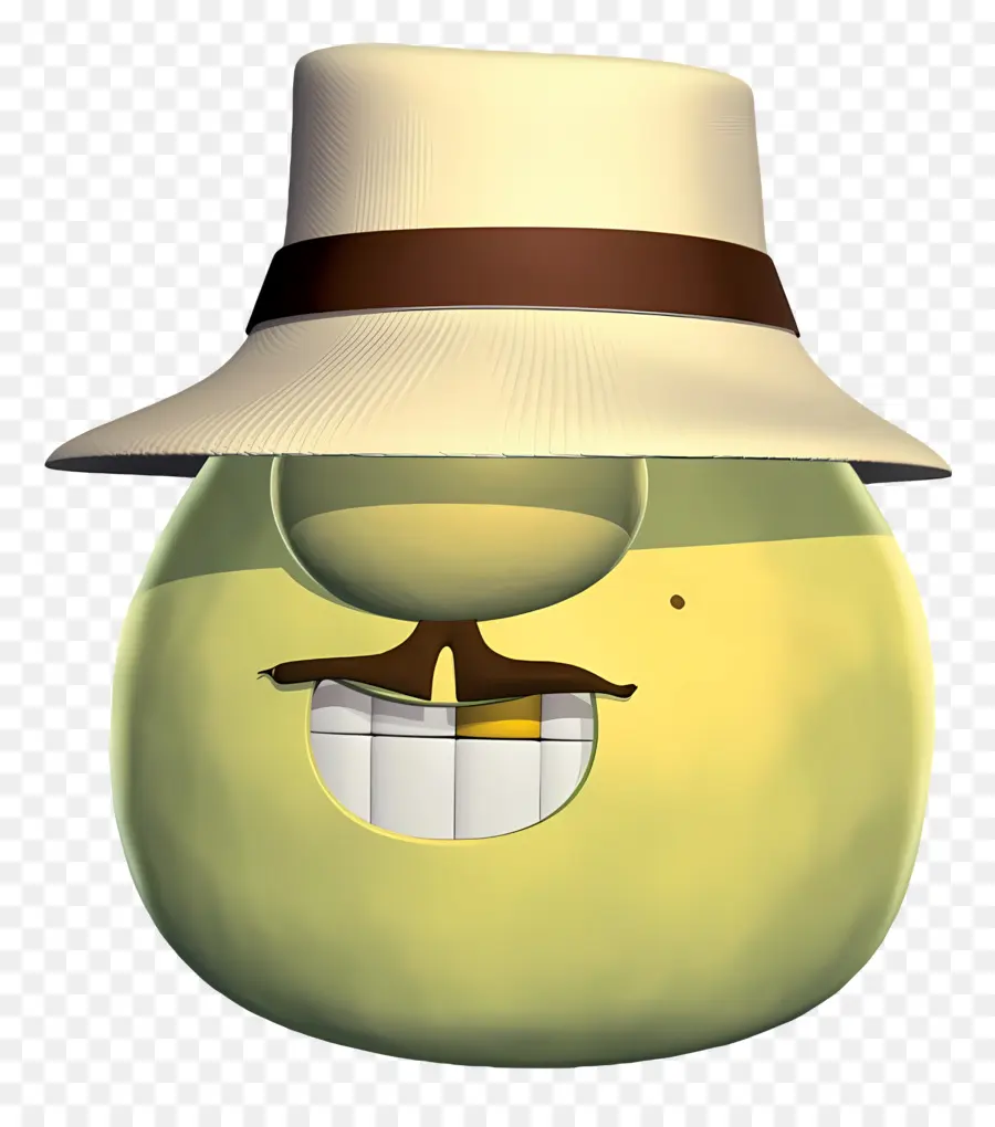 Veggietales，Cara De Dibujos Animados Con Sombrero PNG