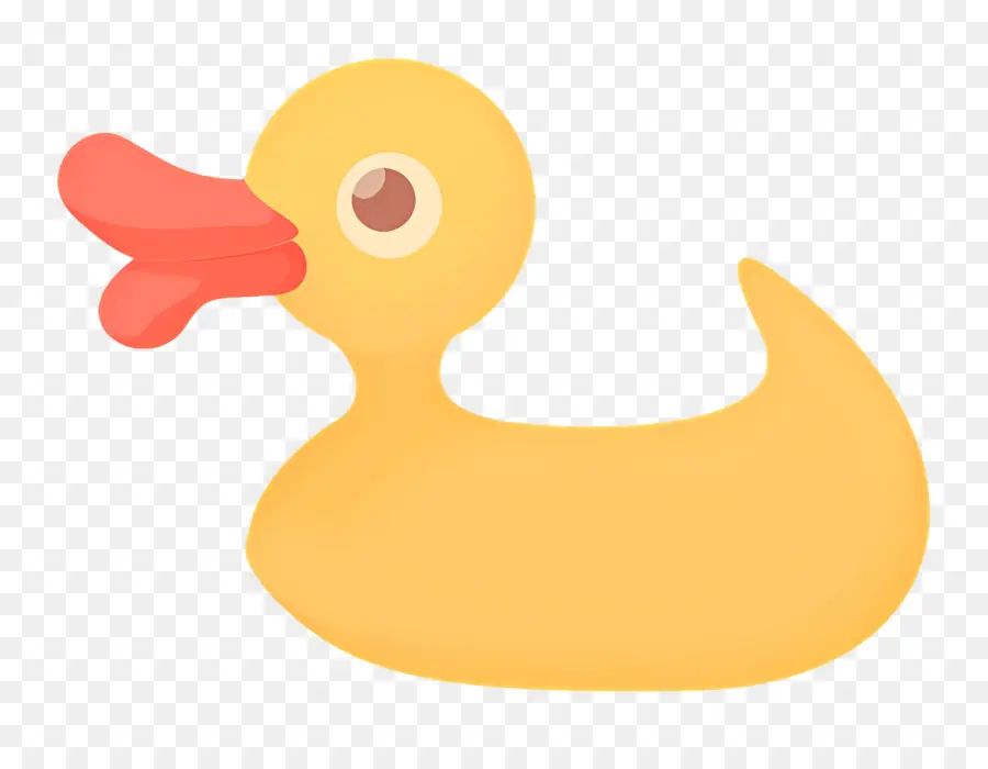 Pato De Dibujos Animados，Pato De Goma Amarillo PNG