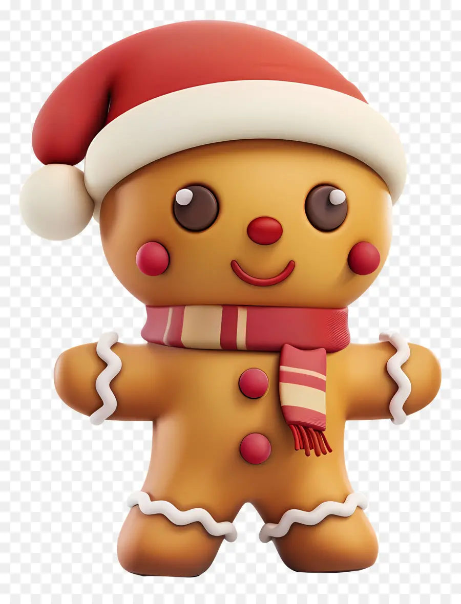 Hombre De Jengibre，Hombre De Jengibre Navideño PNG